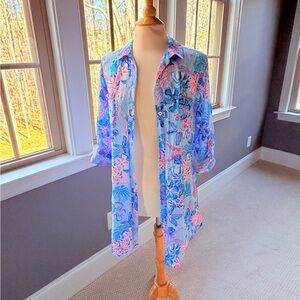 Lilly Pulitzer Shirtdress/ Beach Cover-Up